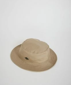 Cotton Twill Bucket Hat Pale Khaki