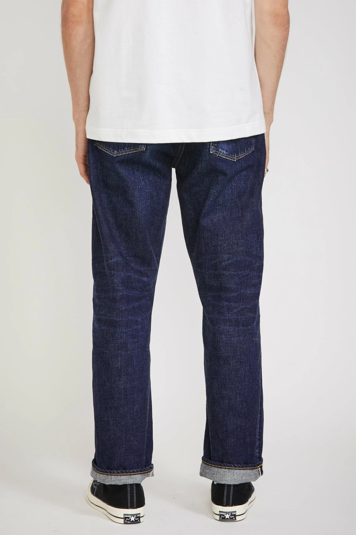 Half Way There Distressed Wide Denim 13.7oz Indigo Blue - Image 5