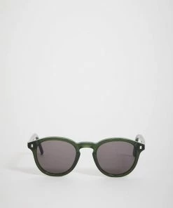 Nelson Bottle Green | Grey Solid Lens