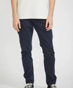 Lou Slim Twill Navy