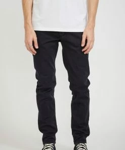 Lou Slim Twill Black