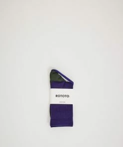 Hybrid Crew Socks Navy/Dark Green